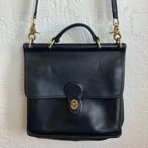 Vintage Coach Leather Crossbody Shoulder Bag, Classic Willis